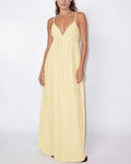 Vyla™ Sun-Kissed V-Neck Backless Maxi Slip Dress