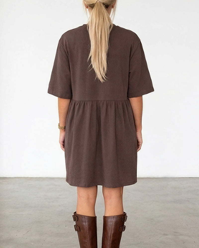 Vyla™ Casual Loose Tiered Mini Dress