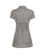 Vyla™ Motley Mini Dress Brown Check