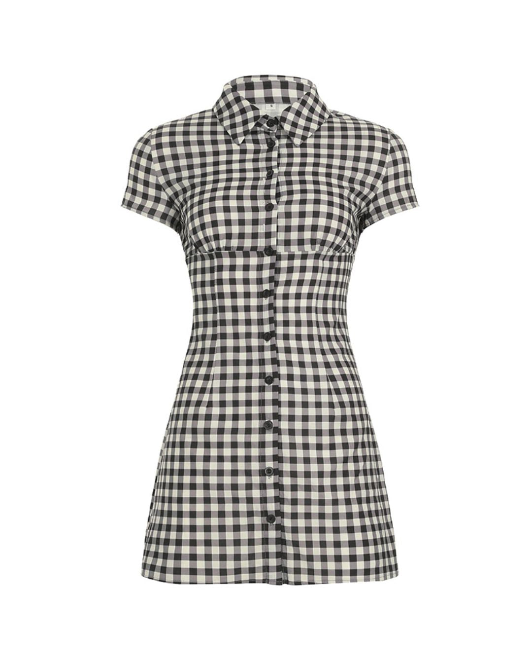 Vyla™ Motley Mini Dress Brown Check