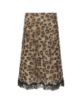 Vyla™ Leopard Lace Patchwork Sheer Midi Skirt