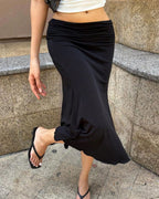Vyla™ Low Waist Slim Fit Bodycon Fishtail Midi Skirt