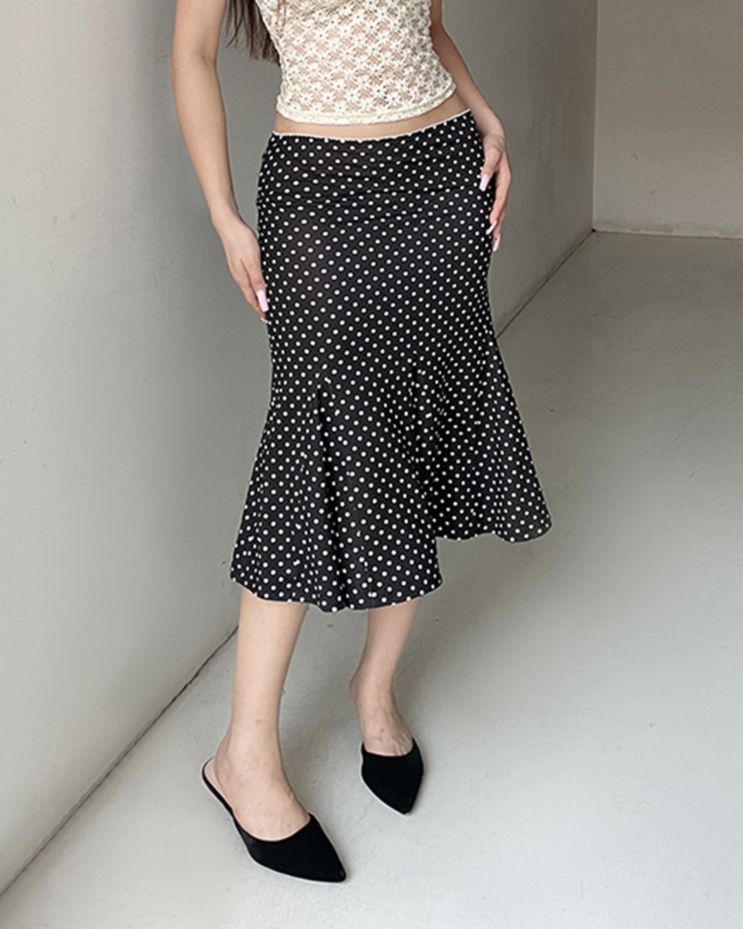 Vyla™ Low Waist Slim Fit Bodycon Fishtail Midi Skirt
