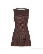 Vyla™ Polka Dot Drop Waist Mini Dress