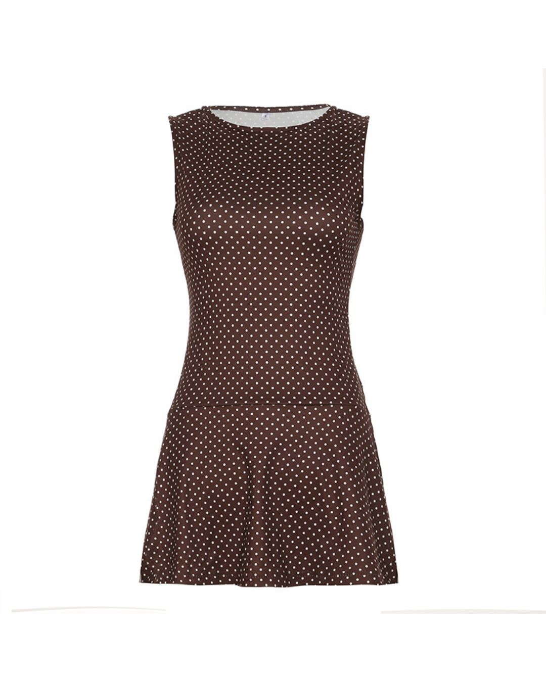 Vyla™ Polka Dot Drop Waist Mini Dress