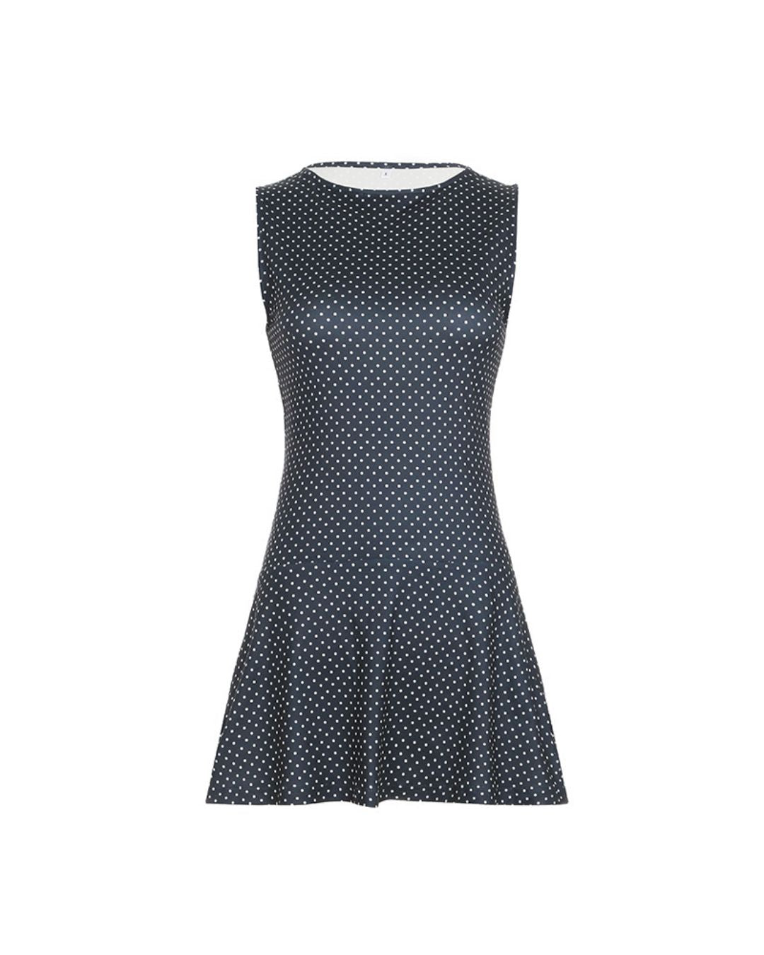 Vyla™ Polka Dot Drop Waist Mini Dress