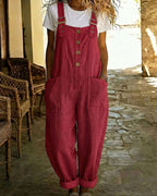 Vyla™ Vintage Long Overalls With Pockets
