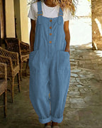 Vyla™ Vintage Long Overalls With Pockets
