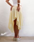 Vyla™ High-Waisted Asymmetrical A-Line Midi Skirt