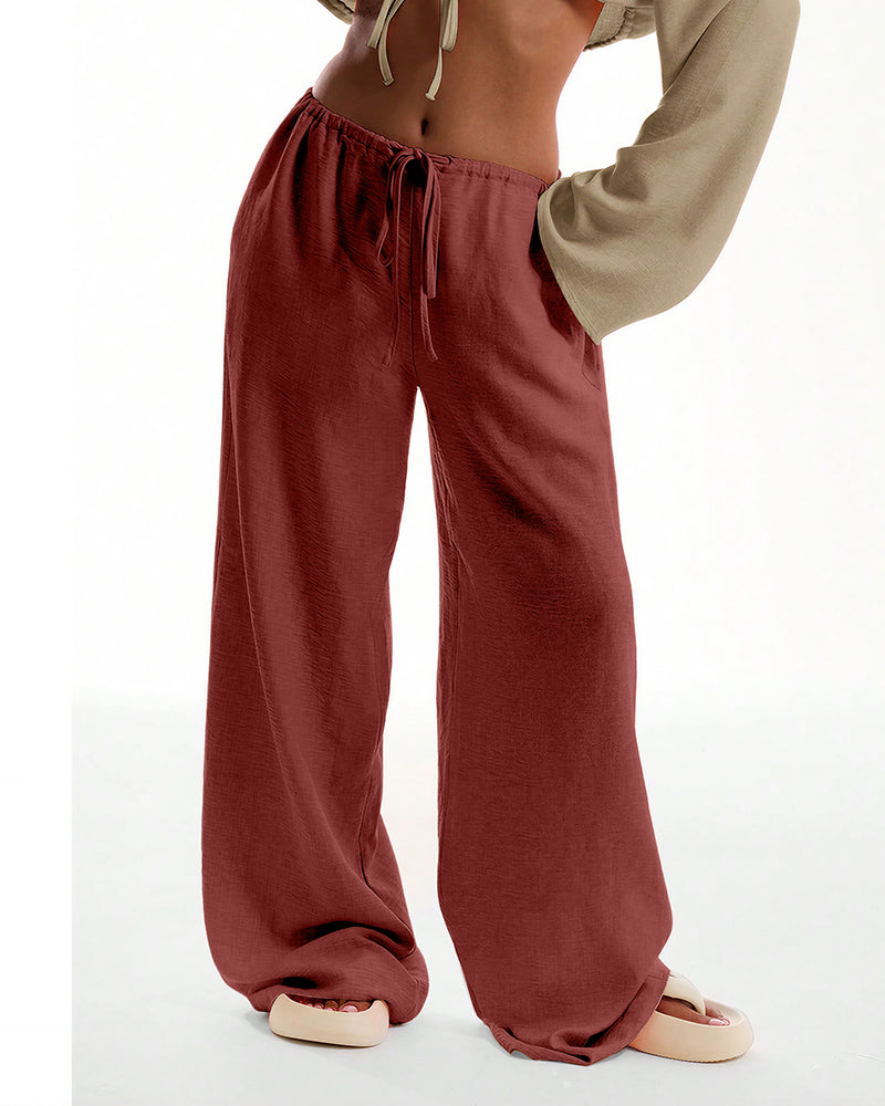 Aloveta™ Casual Wide Leg Sweatpants Drawstring Lounge Pants