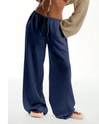Vyla™ Casual Wide Leg Sweatpants Drawstring Lounge Pants