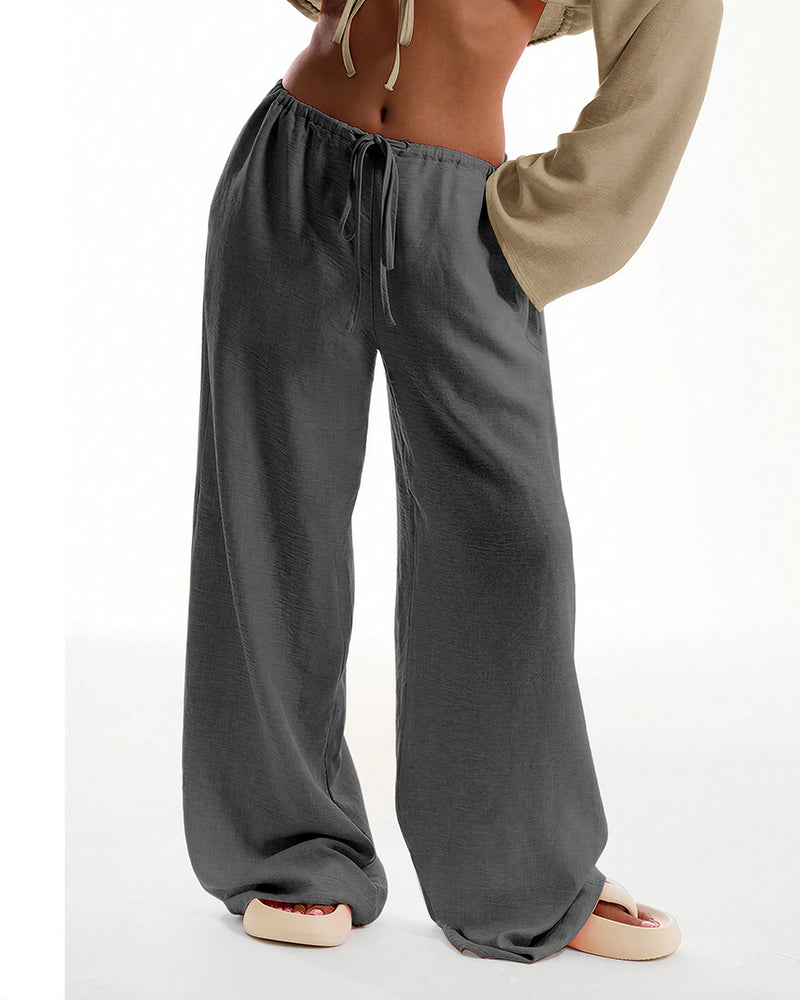 Aloveta™ Casual Wide Leg Sweatpants Drawstring Lounge Pants