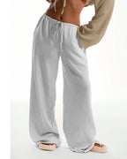Vyla™ Casual Wide Leg Sweatpants Drawstring Lounge Pants