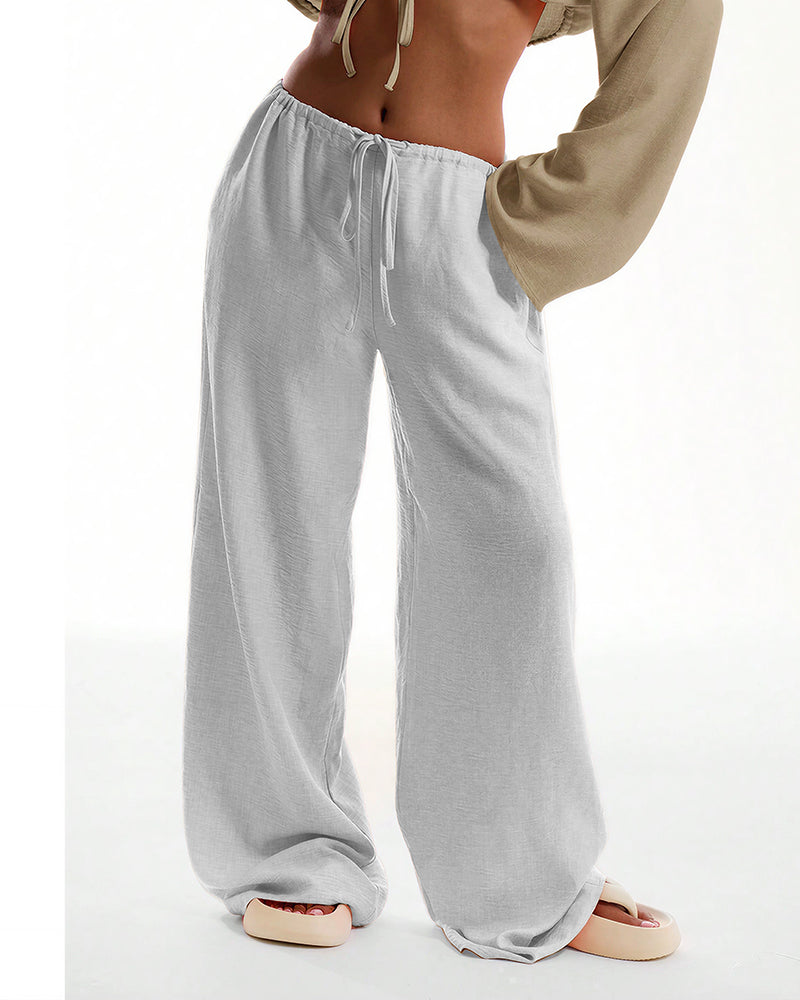 Aloveta™ Casual Wide Leg Sweatpants Drawstring Lounge Pants