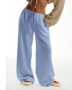Vyla™ Casual Wide Leg Sweatpants Drawstring Lounge Pants