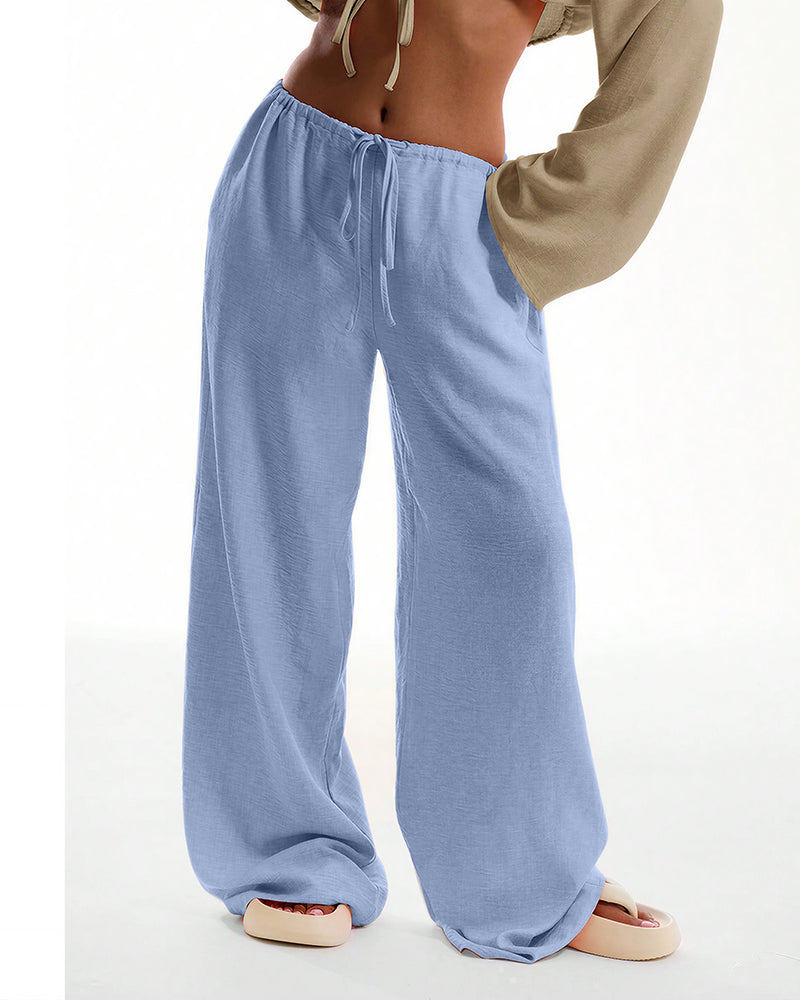 Aloveta™ Casual Wide Leg Sweatpants Drawstring Lounge Pants