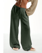 Vyla™ Casual Wide Leg Sweatpants Drawstring Lounge Pants