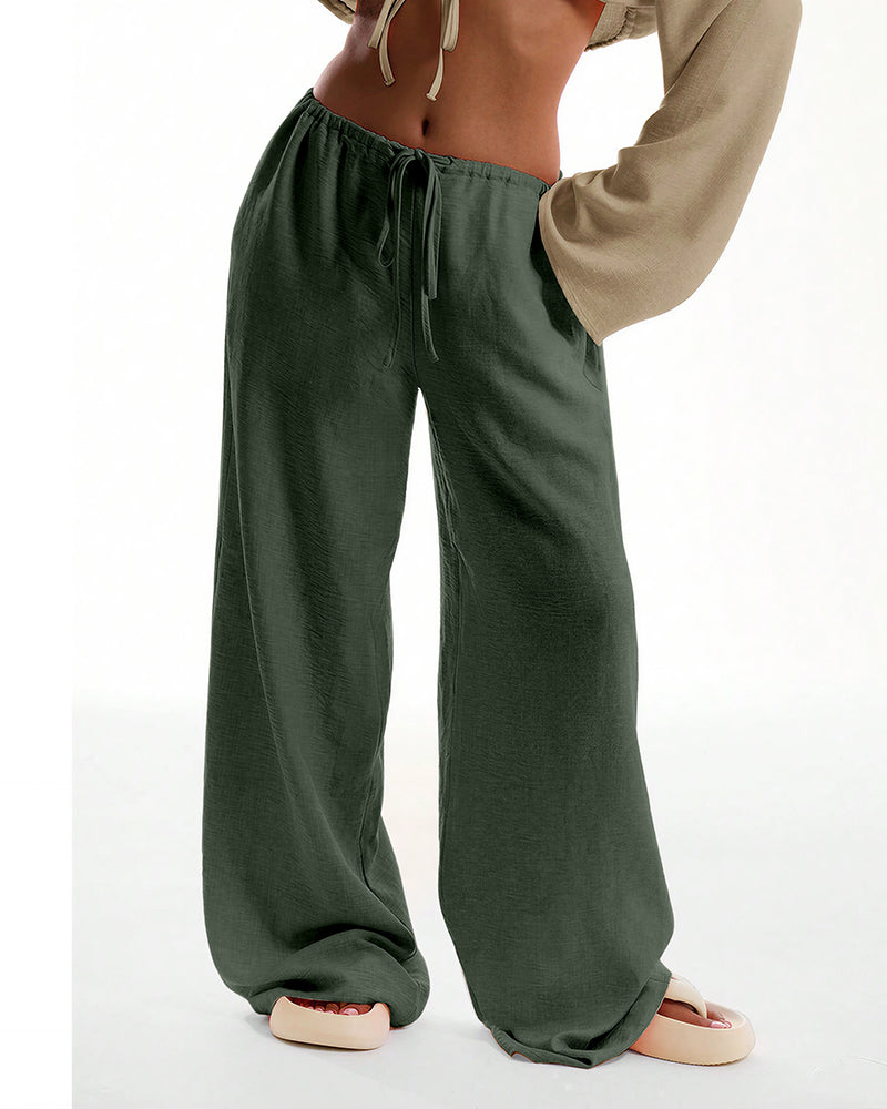 Aloveta™ Casual Wide Leg Sweatpants Drawstring Lounge Pants