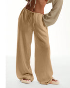 Vyla™ Casual Wide Leg Sweatpants Drawstring Lounge Pants