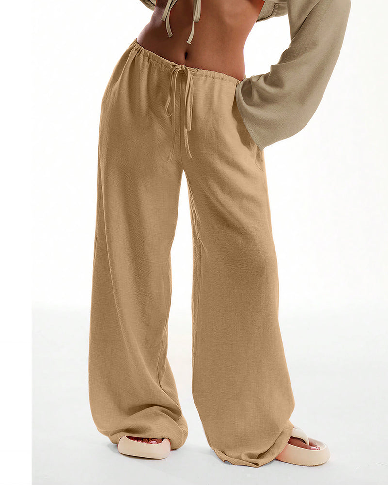 Aloveta™ Casual Wide Leg Sweatpants Drawstring Lounge Pants