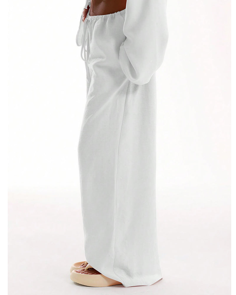 Aloveta™ Casual Wide Leg Sweatpants Drawstring Lounge Pants