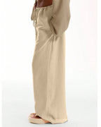 Vyla™ Casual Wide Leg Sweatpants Drawstring Lounge Pants