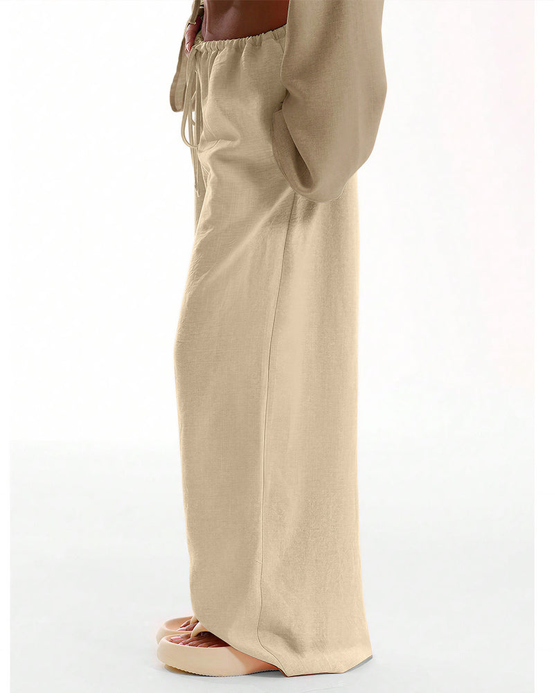 Aloveta™ Casual Wide Leg Sweatpants Drawstring Lounge Pants
