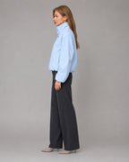 Vyla™ Cropped Stand Collar Windbreaker Jacket