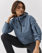 Vyla Half-Zip Hooded Rain Jacket