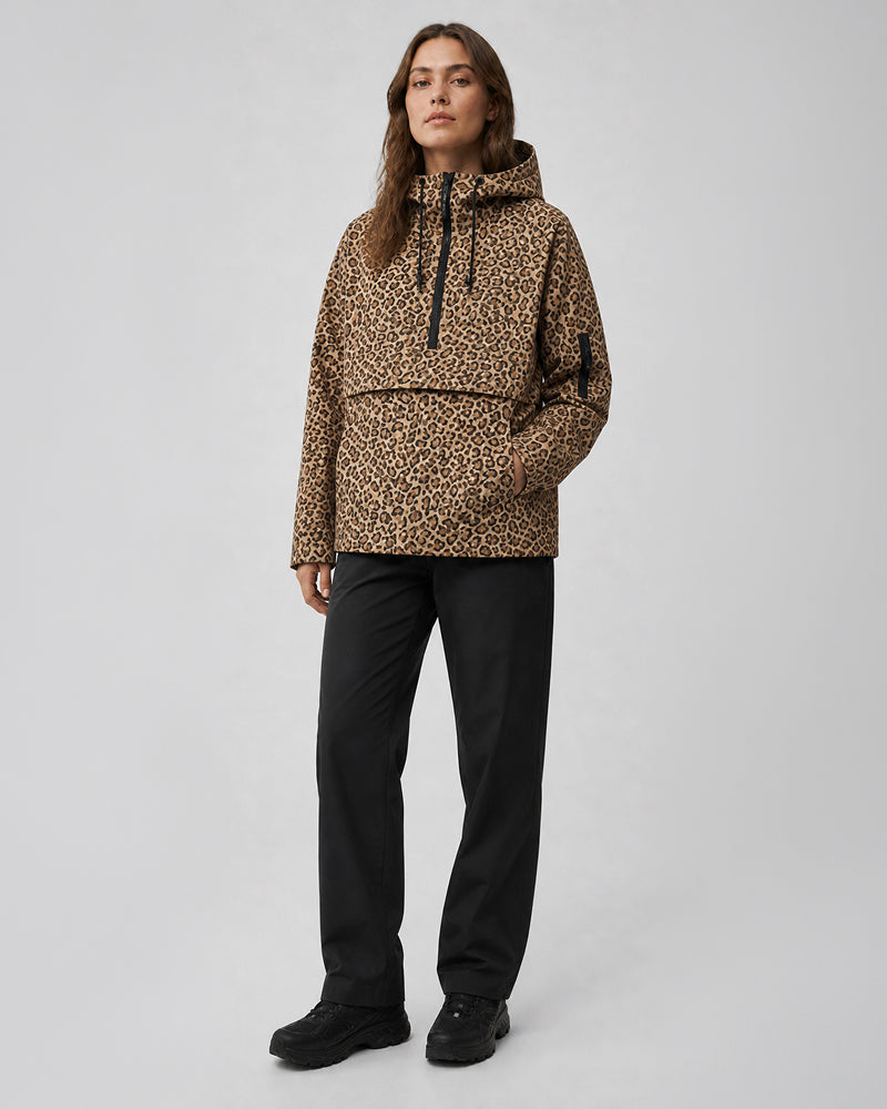 Vyla Half-Zip Hooded Rain Jacket