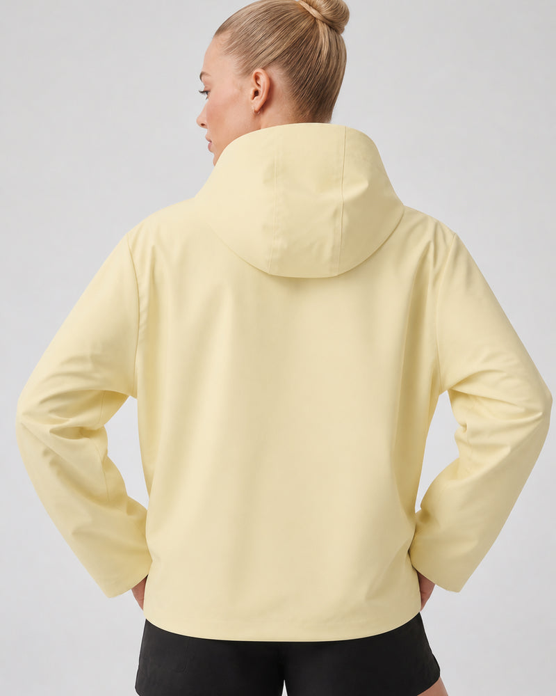 Vyla Half-Zip Hooded Rain Jacket