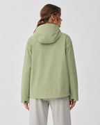 Vyla Half-Zip Hooded Rain Jacket