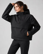 Vyla Half-Zip Hooded Rain Jacket