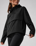 Vyla Half-Zip Hooded Rain Jacket