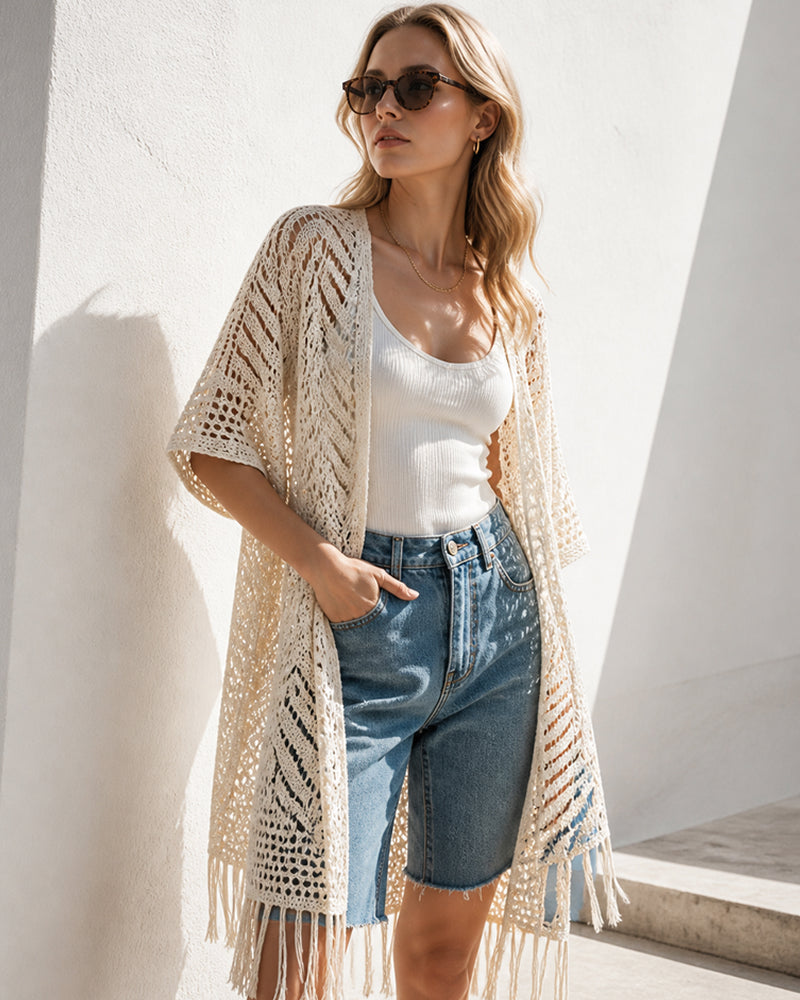 Vyla Crochet Beach Cardigan