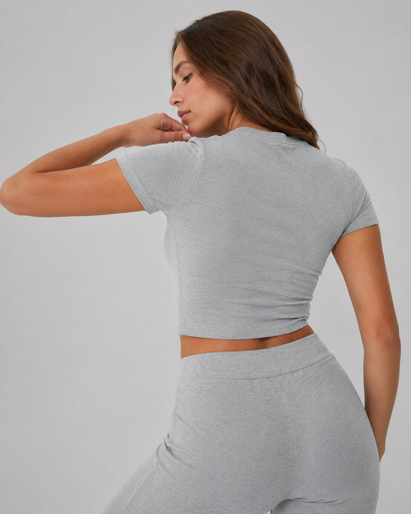 Vyla Crop Tee & Pants Lounge Set