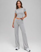 Vyla Crop Tee & Pants Lounge Set