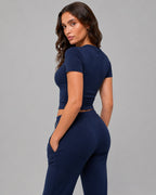 Vyla Crop Tee & Pants Lounge Set