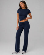 Vyla Crop Tee & Pants Lounge Set