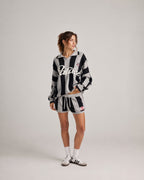 Vyla™ Striped Knit Polo Top & Shorts Set