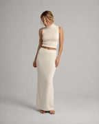 Vyla™ Turtleneck Sleeveless Knit Skirt Set