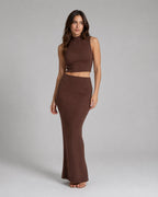 Vyla™ Turtleneck Sleeveless Knit Skirt Set