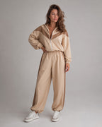 Vyla™ Retro Color-Block Zip-Up Tracksuit Set