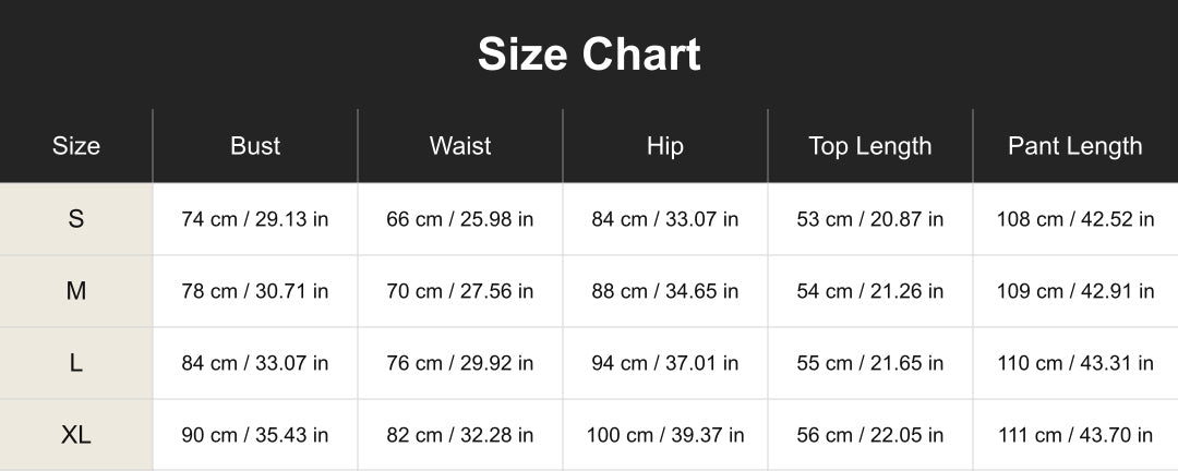 Aloveta cuct260563 size chart