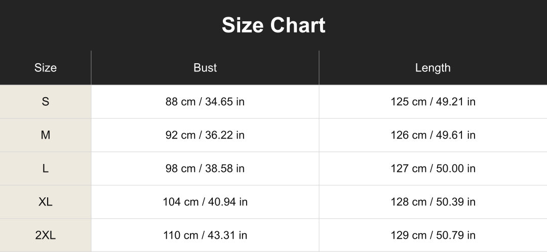 Aloveta cuct260637 size chart