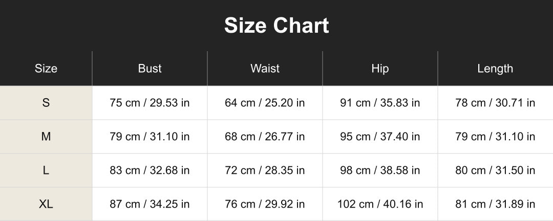 Aloveta cuct260672 size chart