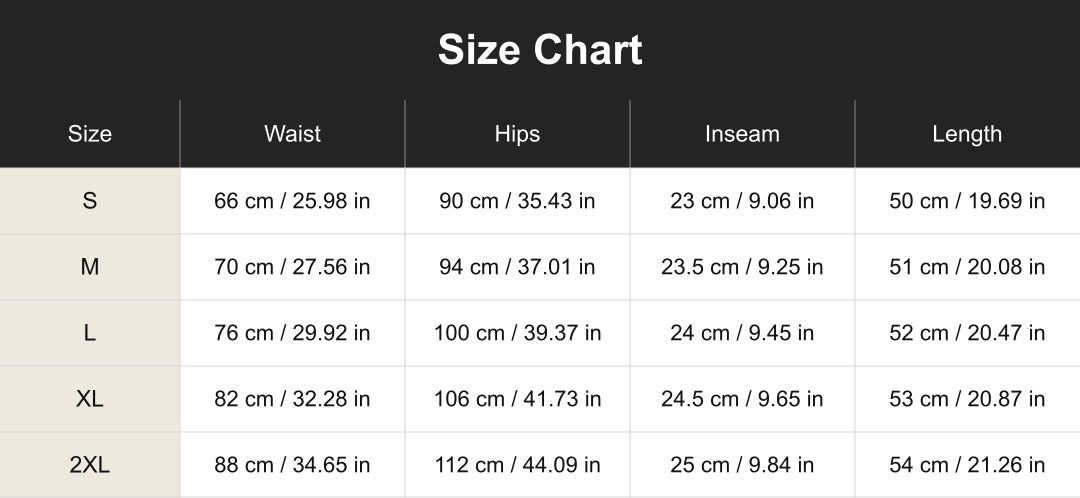 Aloveta cuct260745 size chart