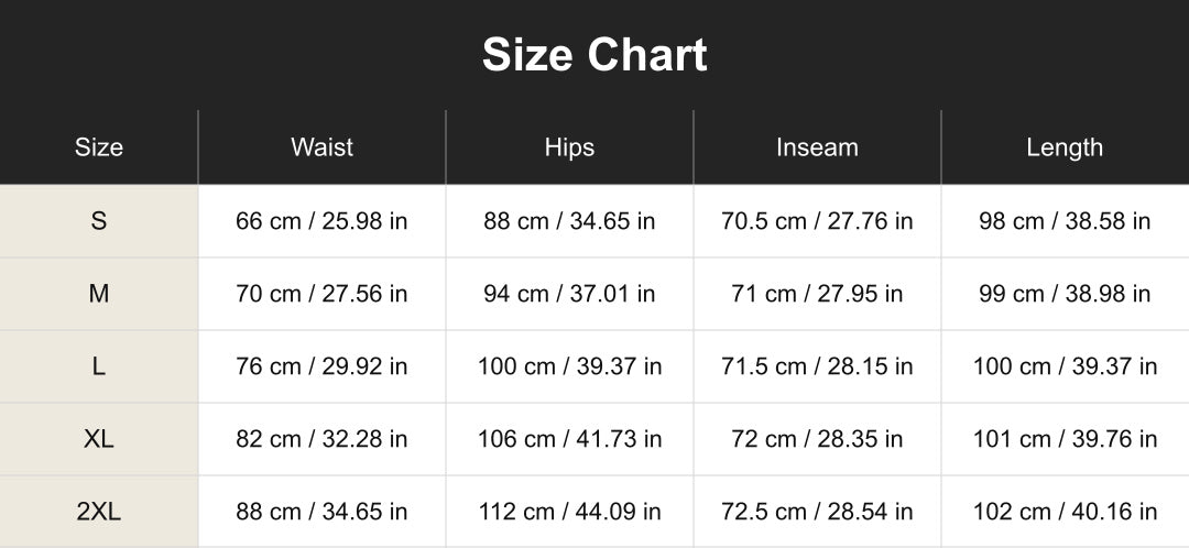 Aloveta cuct260755 size chart