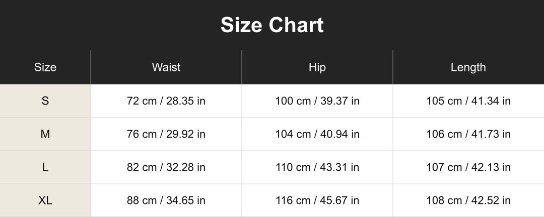Aloveta cuct260828 size chart