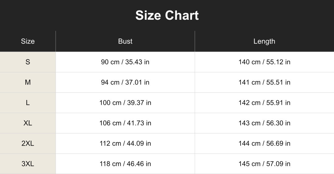 Aloveta cuct260841 size chart